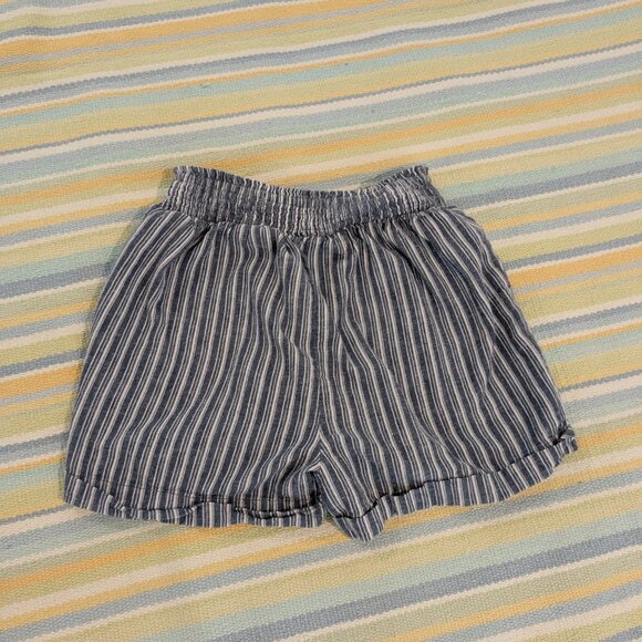 Aeropostale Navy Blue And White Striped Pull-on Shorts XS - Picture 5 of 7